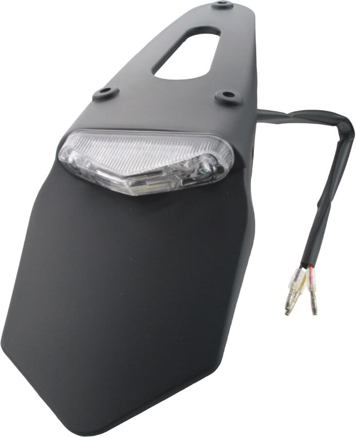 Kennzeichenhalter schwarz mit Mini LED Rücklicht